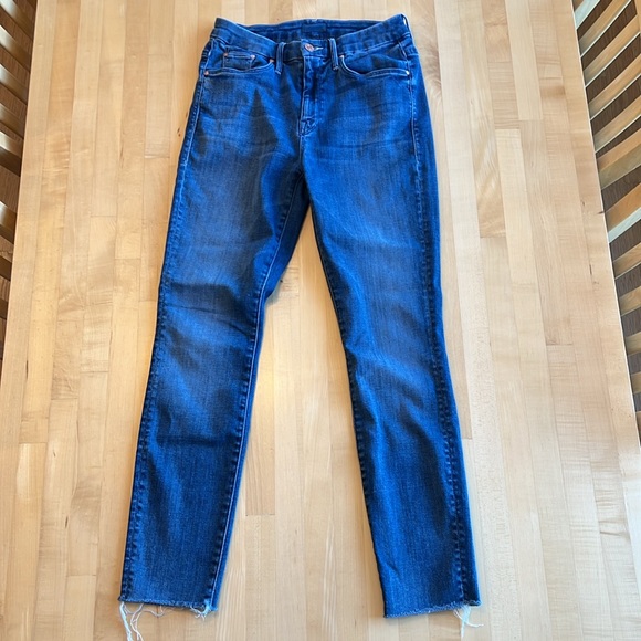 MOTHER High Waisted Looker Ankle Fray in Everything We Keep - Picture 4 of 6